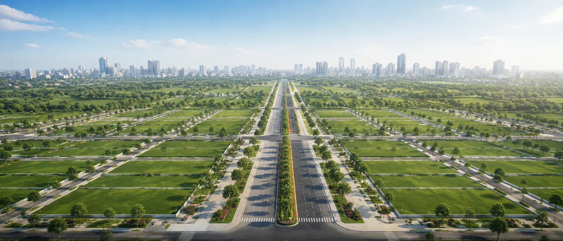 Aerial view of the Dholera region